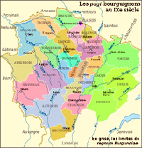 Les pagi bourguignons au ixe siècle