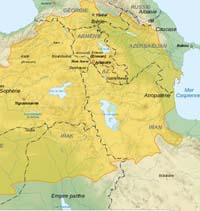 Carte d'Arménie 3-4ème siècle