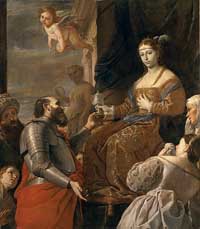 La Mort de Sophonisbe, Mattia Preti, musée des Beaux-Arts de Lyon, France. Source : wiki/Sophonisbe/ licence : CC BY-SA 3.0 