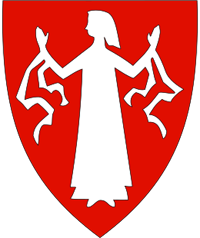 Inga, représentée dans les armoiries de Varteig. Source : wiki/Inga de Varteig/ domaine public