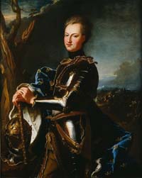 Portrait de Charles XII créée dans l'atelier du peintre de la cour française Rigaud ( Musée national des beaux-arts de Suède). Source : wiki/ Charles XII/ Domaine Public 