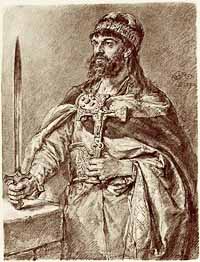 Portrait de Mieszko par Jan Matejko (1838-1893). 
