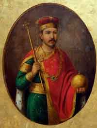 Portrait du tsar Ivan Assen II d'après G. Danchoff. Source : wiki/Ivan Assen II/ domaine public