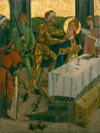 Martyre d'Emmeran de Ratisbonne, panneau sur bois, musée diocésain d'Eichstätt.
