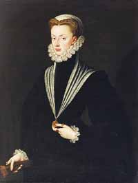 Portrait de Jeanne d'Autriche, princesse du Portugal par Sofonisba Anguissola. 