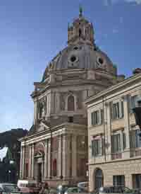 Santa Maria di Loreto. (Antonio Cordiani dit Antonio da Sangallo le Jeune Architecte italien de la Renaissance). Source : wiki/ Antonio da Sangallo le Jeune/ domaine public