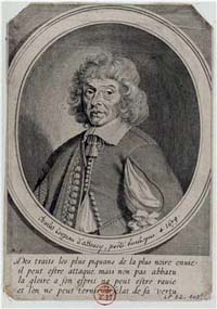 Charles Coypeau d'Assoucy, par Michel Lasne poète burlesque mort en 1679