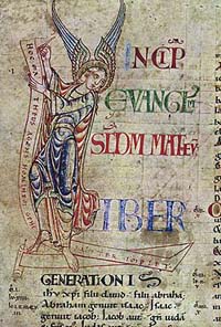 Folio de la Bible d'Étienne Harding.
