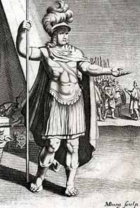 Illustration d'Eumène de Cardia, 17ème siècle. Source : wiki/Eumène de Cardia/ domaine public