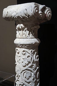 Colonne provenant de la Daurade. Toulouse. Royaume des Wisigoths 4ème début 5ème siècle