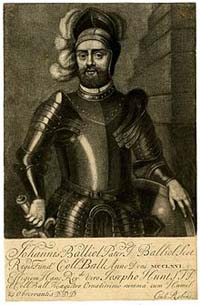 Portrait de John Balliol », mezzotint, par le graveur britannique William Robins (British Museum) (Source : wiki/Jean de Bailleul/ domaine public)