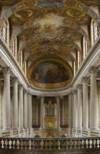 Panorama de la Chapelle du château de Versailles, France. Source : wiki/ Chapelle royale de Versailles/ licence : CC BY 2.5
