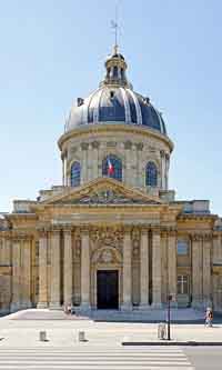 L'Institut de France, où siège l'Académie française. 