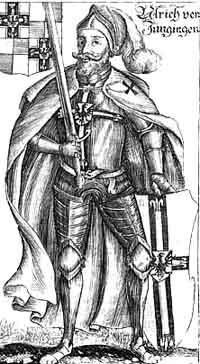 Ulrich von Jungingen par Christoph Hartknoch. Source : wiki/ Ulrich von Jungingen/ domaine public