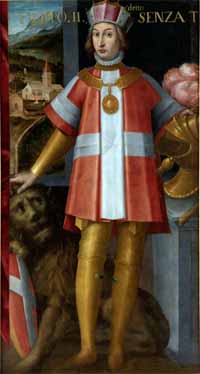 Portrait de Philippe II de Savoie dit Sans Terre. 