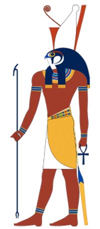Horus, une ancienne divinité à tête de faucon égyptien