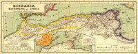 Carte de la Mauritanie et de la Numidie à l'époque de Tacfarinas