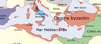 Empire byzantin en 650