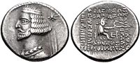 Mithridate III de Parthie Roi des Parthes de 58 à 54 av. jc
