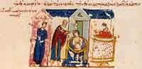 Le baptême de Boris Ier (extrait chronique de Jean Skylitzes). 